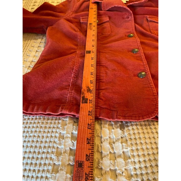 Christopher & Banks Jacket Women’s Burnt Orange Corduroy Sz XL Fitted Western - Picture 9 of 10